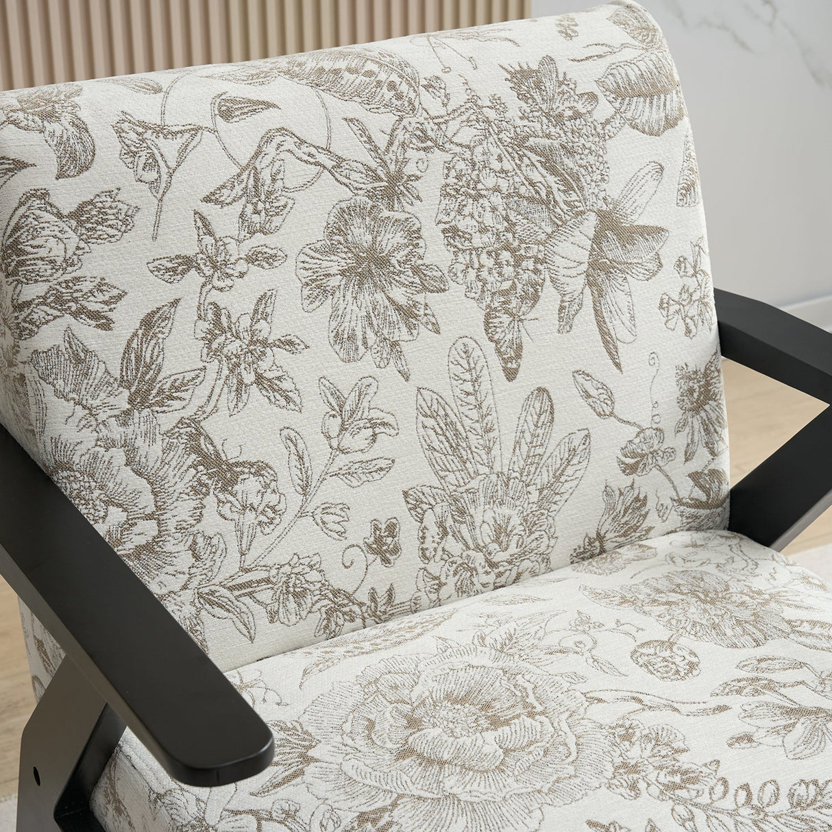 Mid-Century Modern Lounge Armchair - Seat Cushion (Beige + Grey)