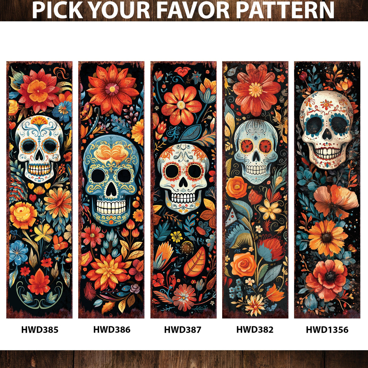 36 Inch Dia De Los Muertos Sugar Skull Porch Sign