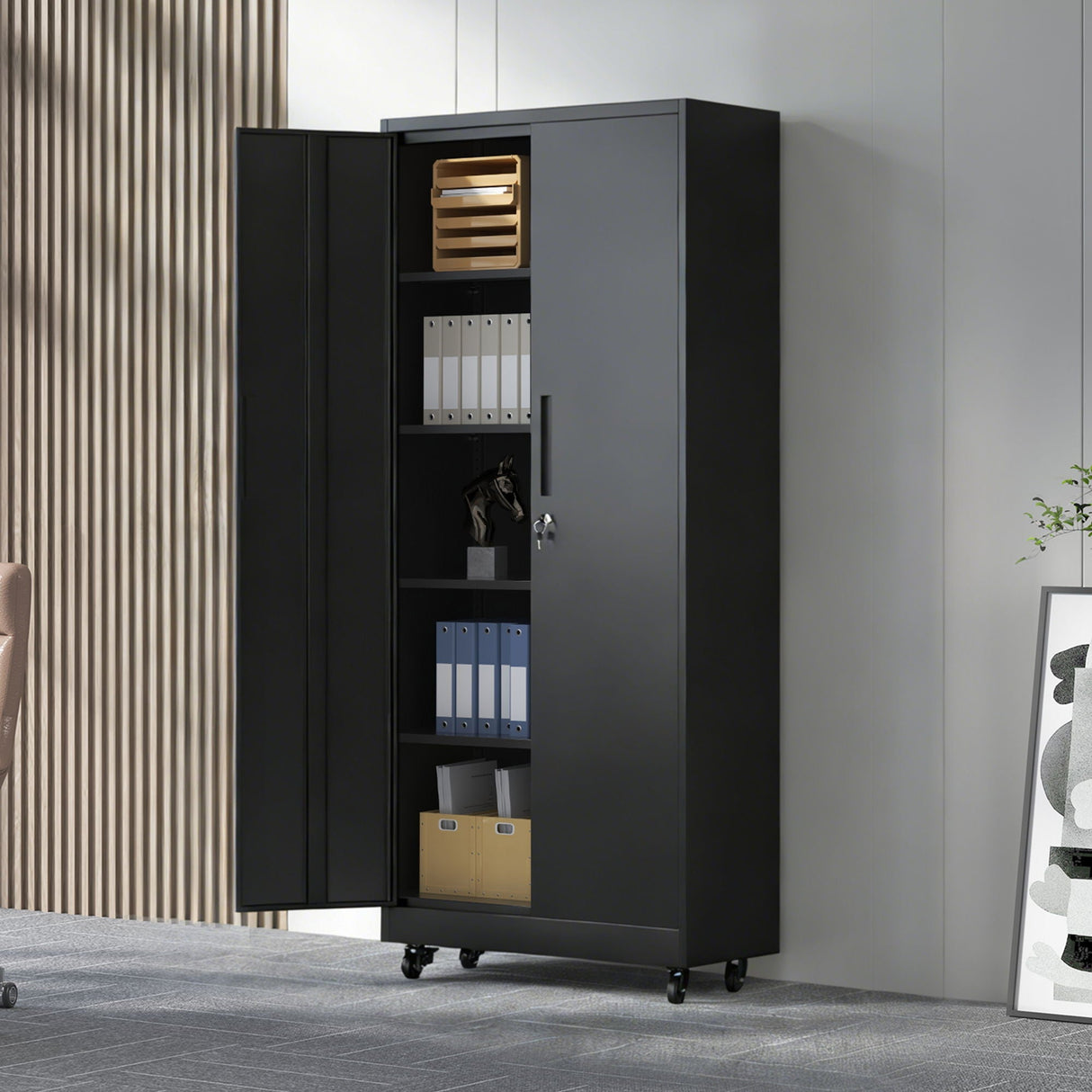Heavy Duty Rolling Cabinet With Lock