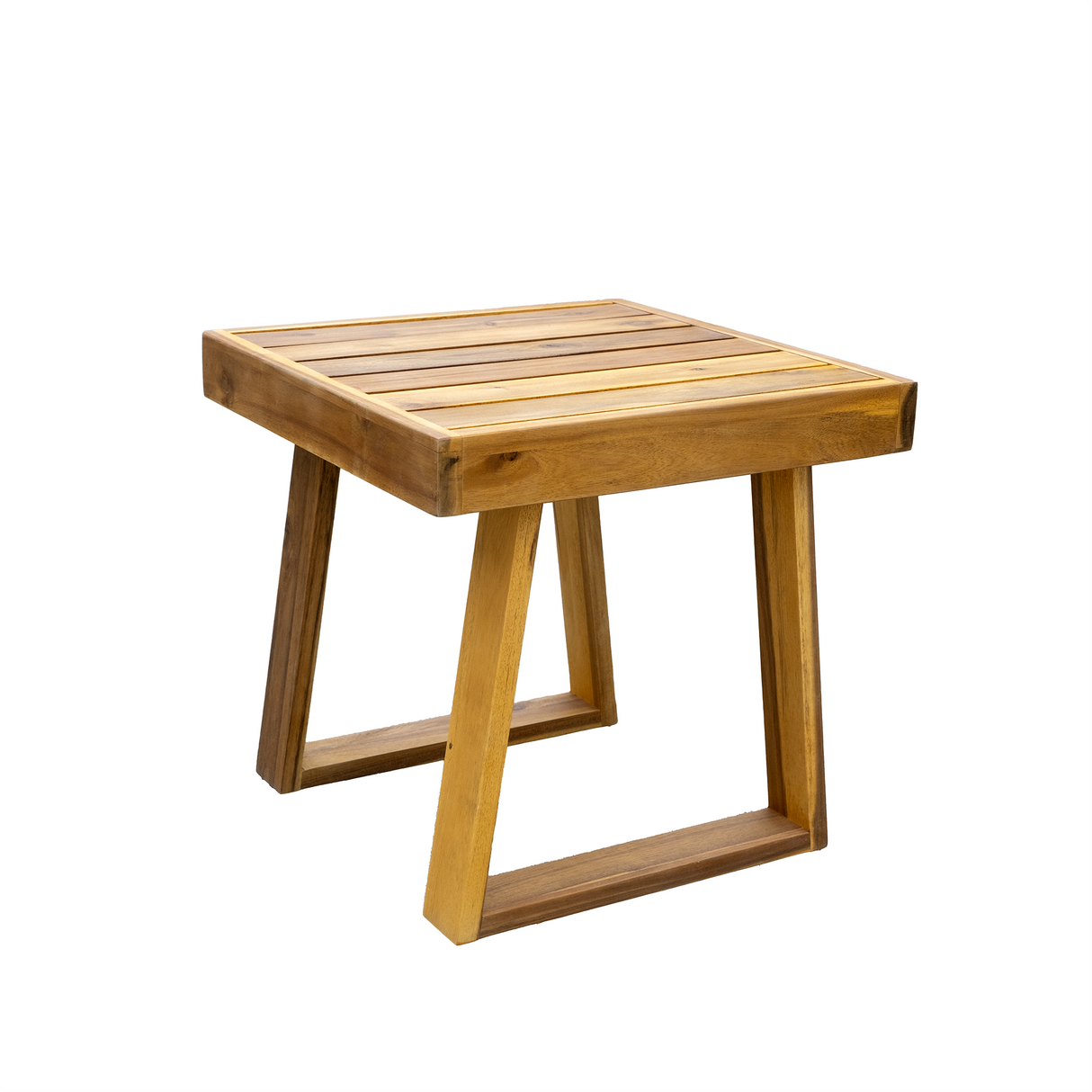 The Lunar Acacia Wood Outdoor Lounge Set with Side Table