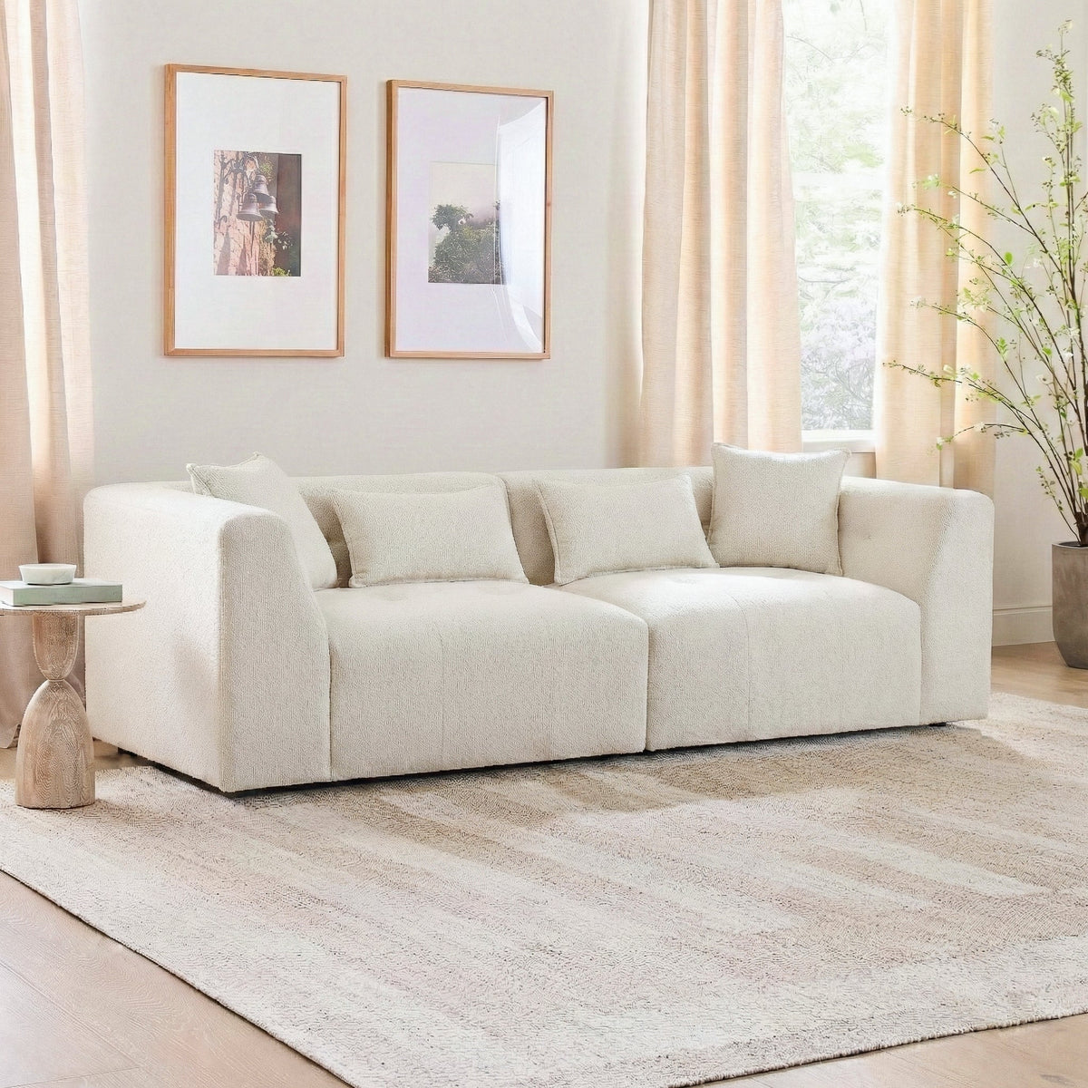 Jefferson Soft Chenille Modern Sofa