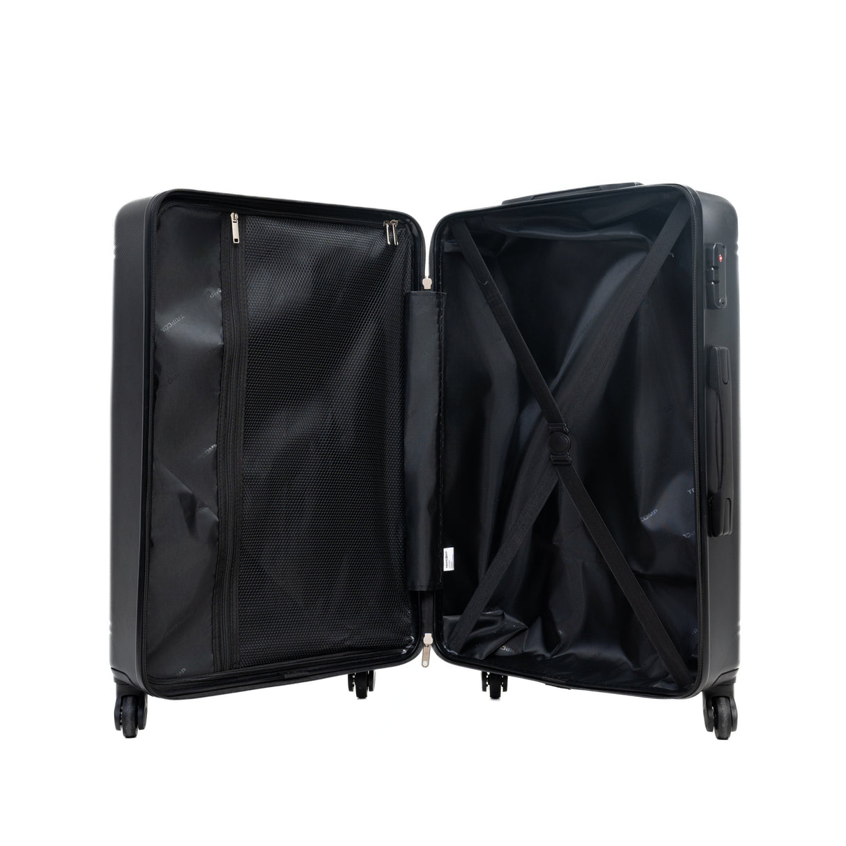 9-Piece Black Luggage Set by GigaTech with TSA Lock