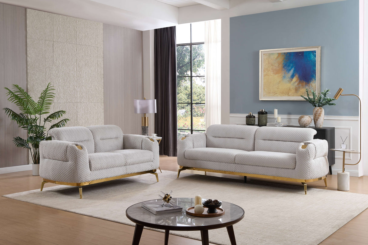 Zoe Modern Style 2PC Living Room Set