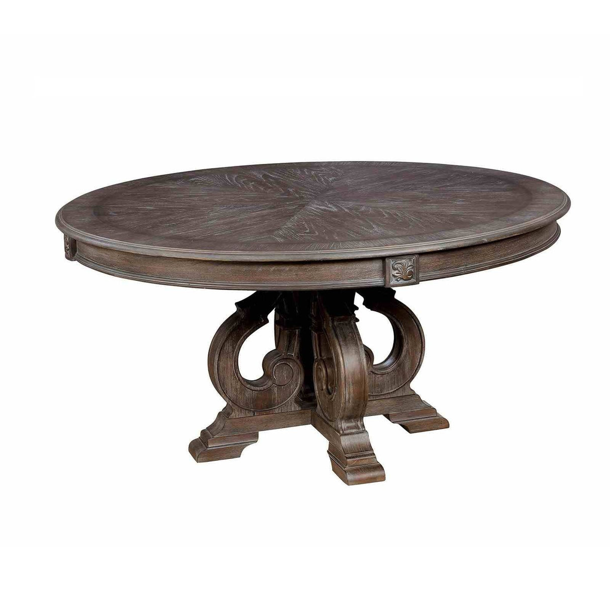 Elegant Dining Set Round Table And Side Chairs