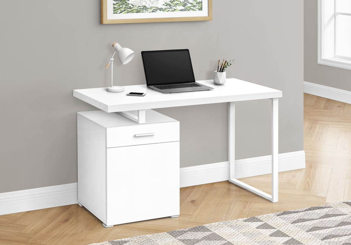 Contemporary Computer Desk with Storage Drawers