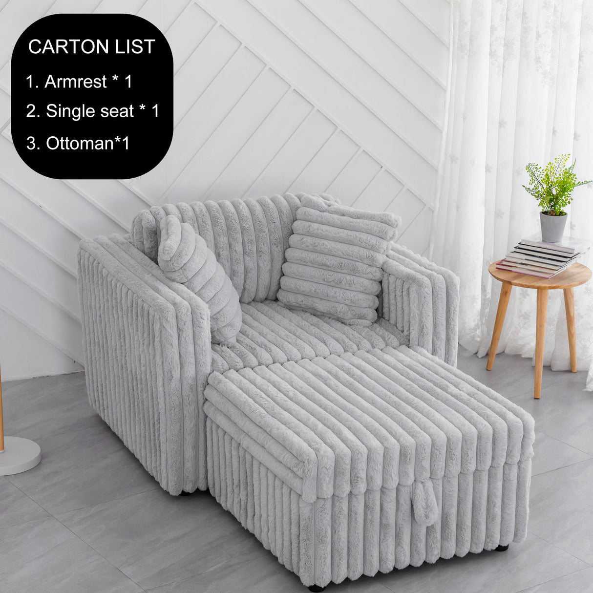 44.9" Soft Modular Sofa Single