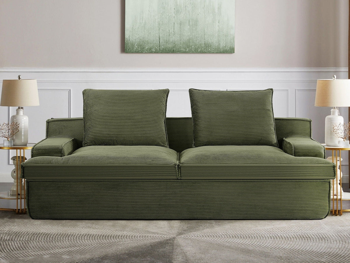 Nimbus - Oversized Full Foam 4 Seater Couch For Living Room Upholstered In Soft, Wide Armrests