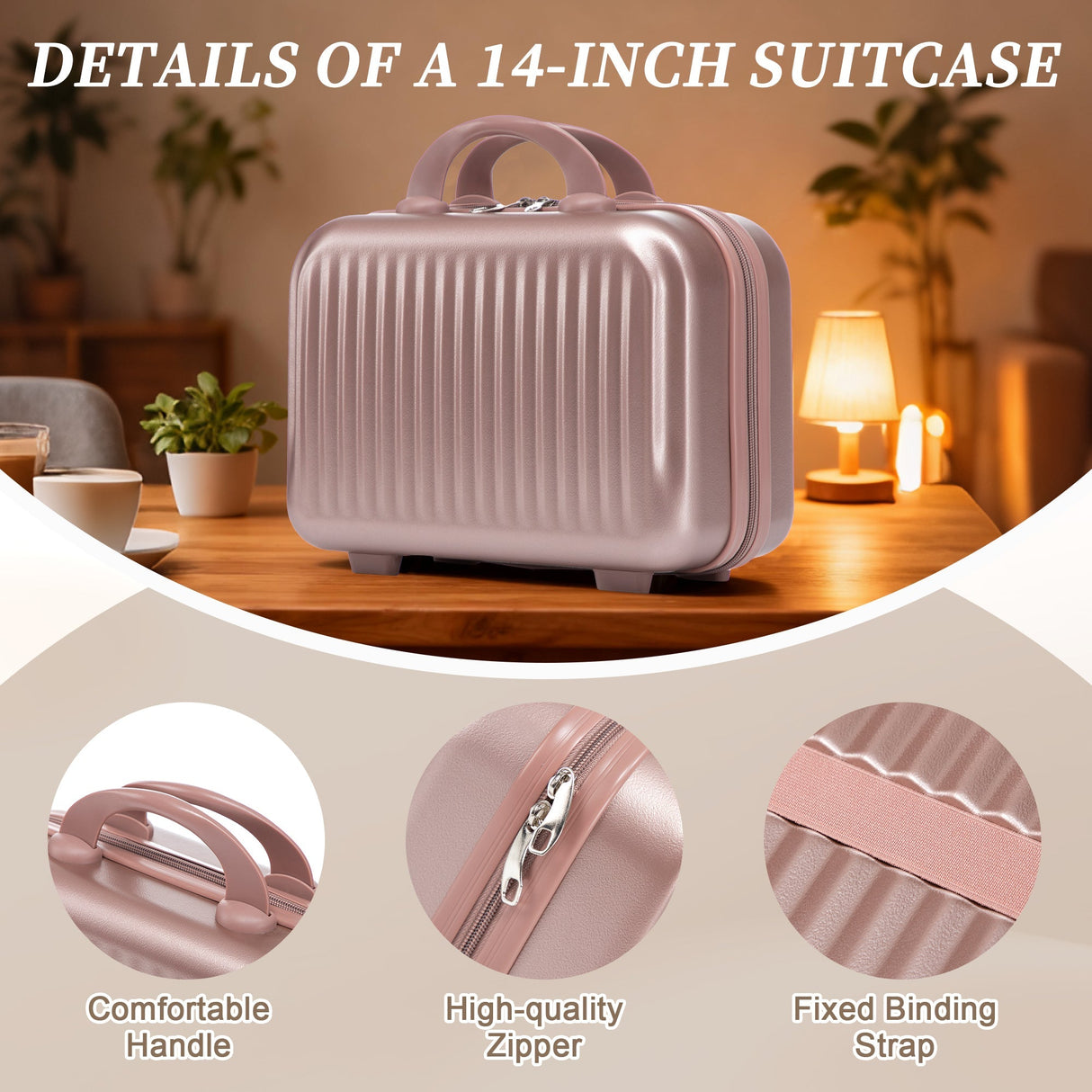 14'/20' 2-Piece ABS Spinner Wheel Luggage Set