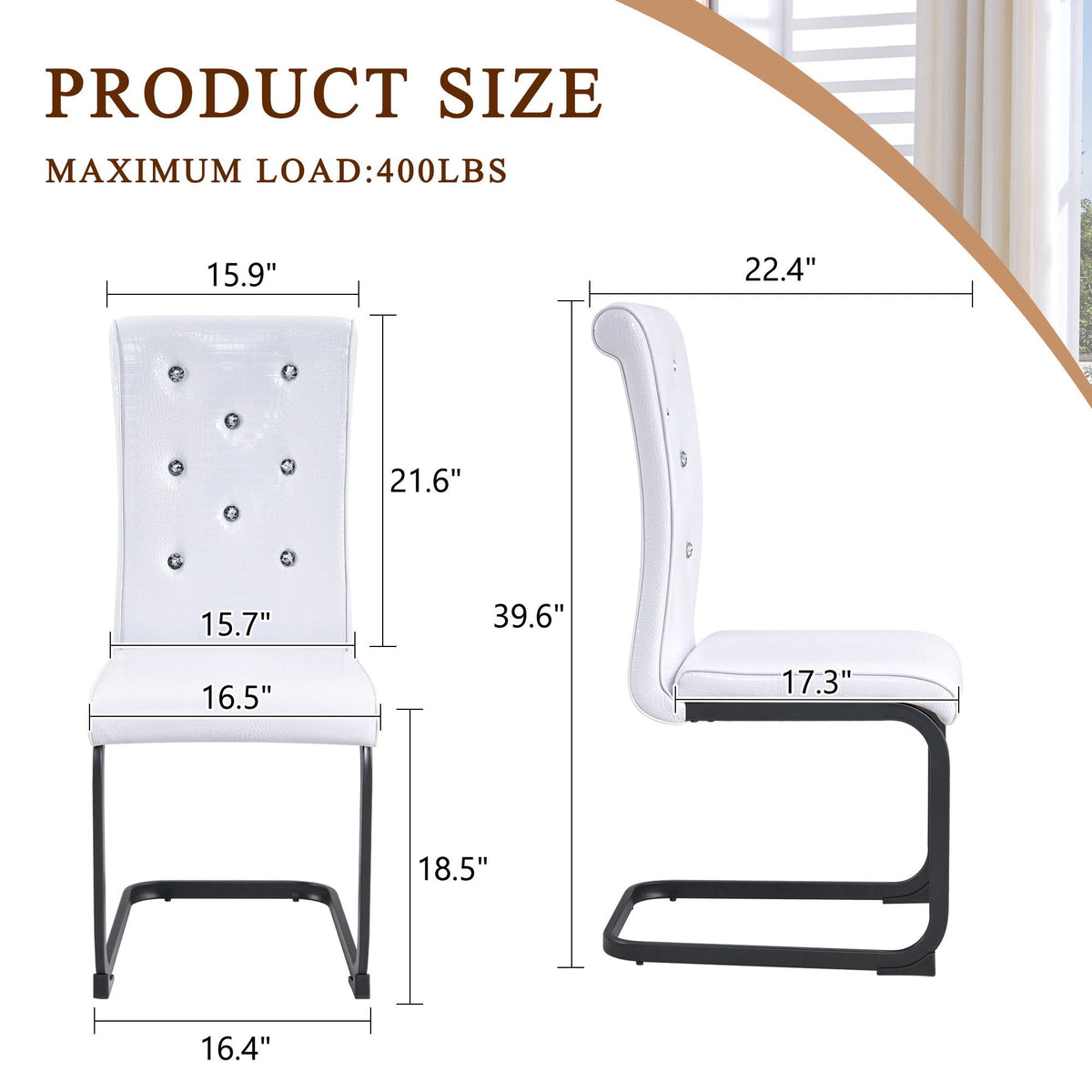 Alligator Skin Upholstered Dining Chairs