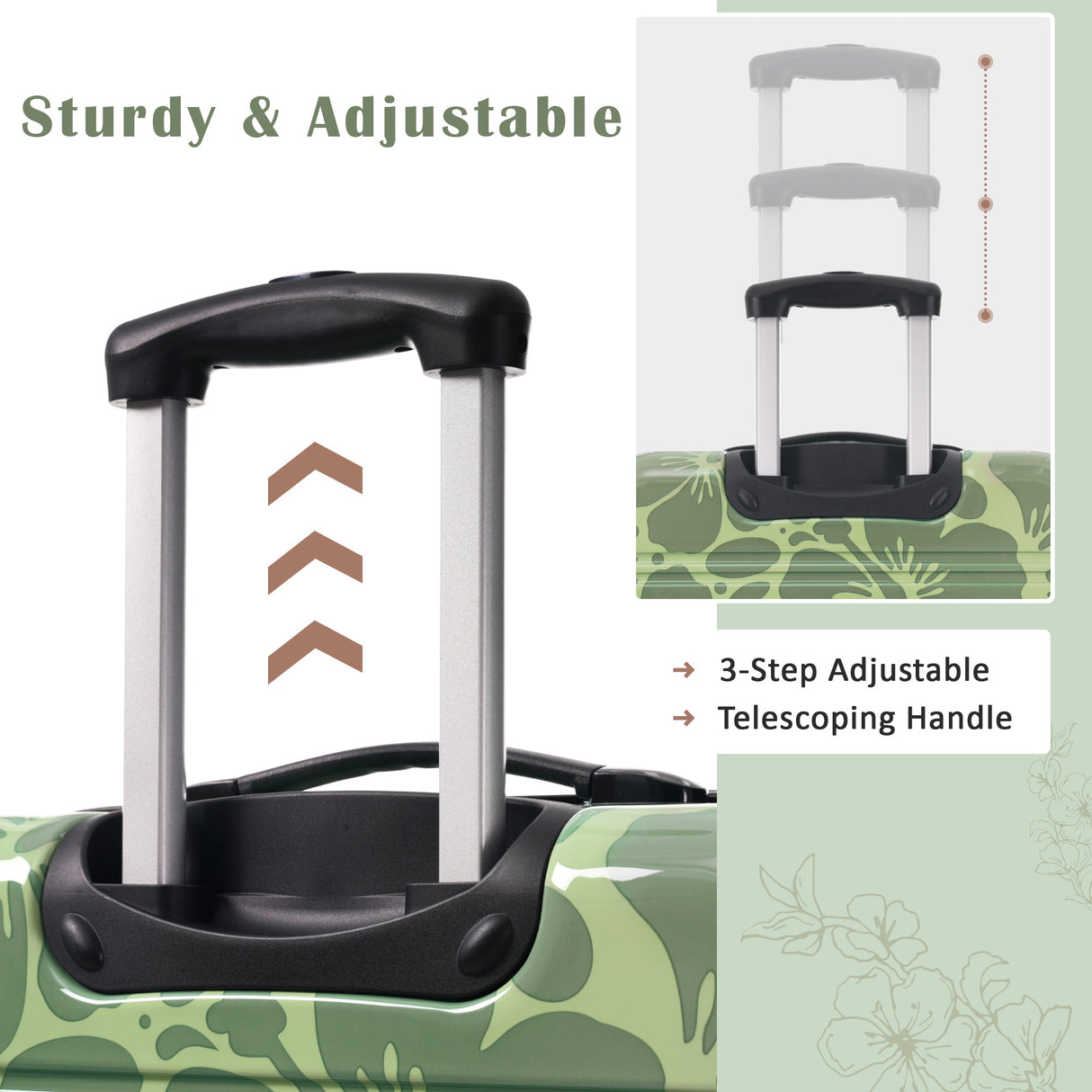 3-Piece Hard Shell Luggage Set – 20" 24" 28" by GigaTech