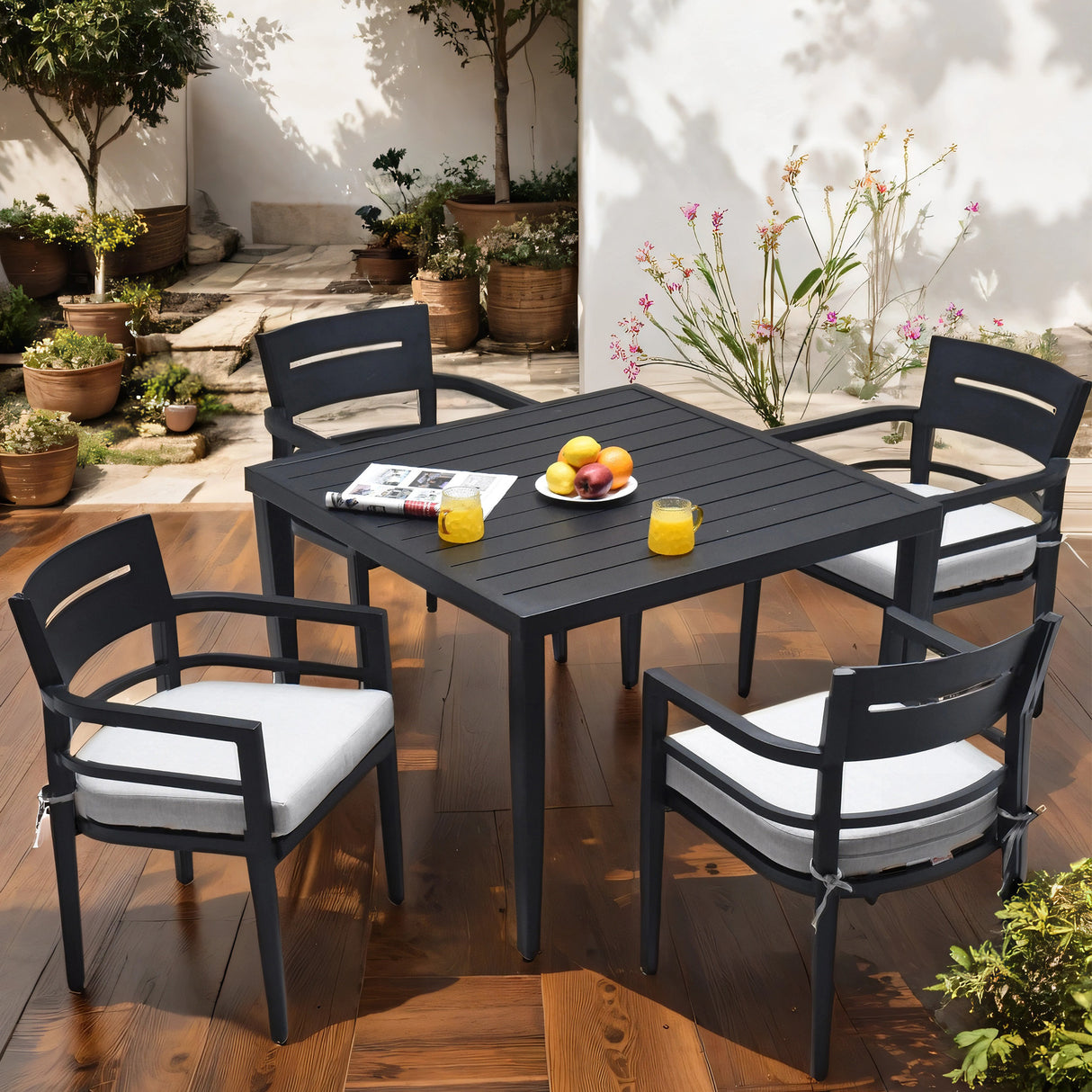 5-piece-outdoor-patio-aluminum-furniture,-modern-dining-set,-ember-black-Outdoor-Dining-Sets