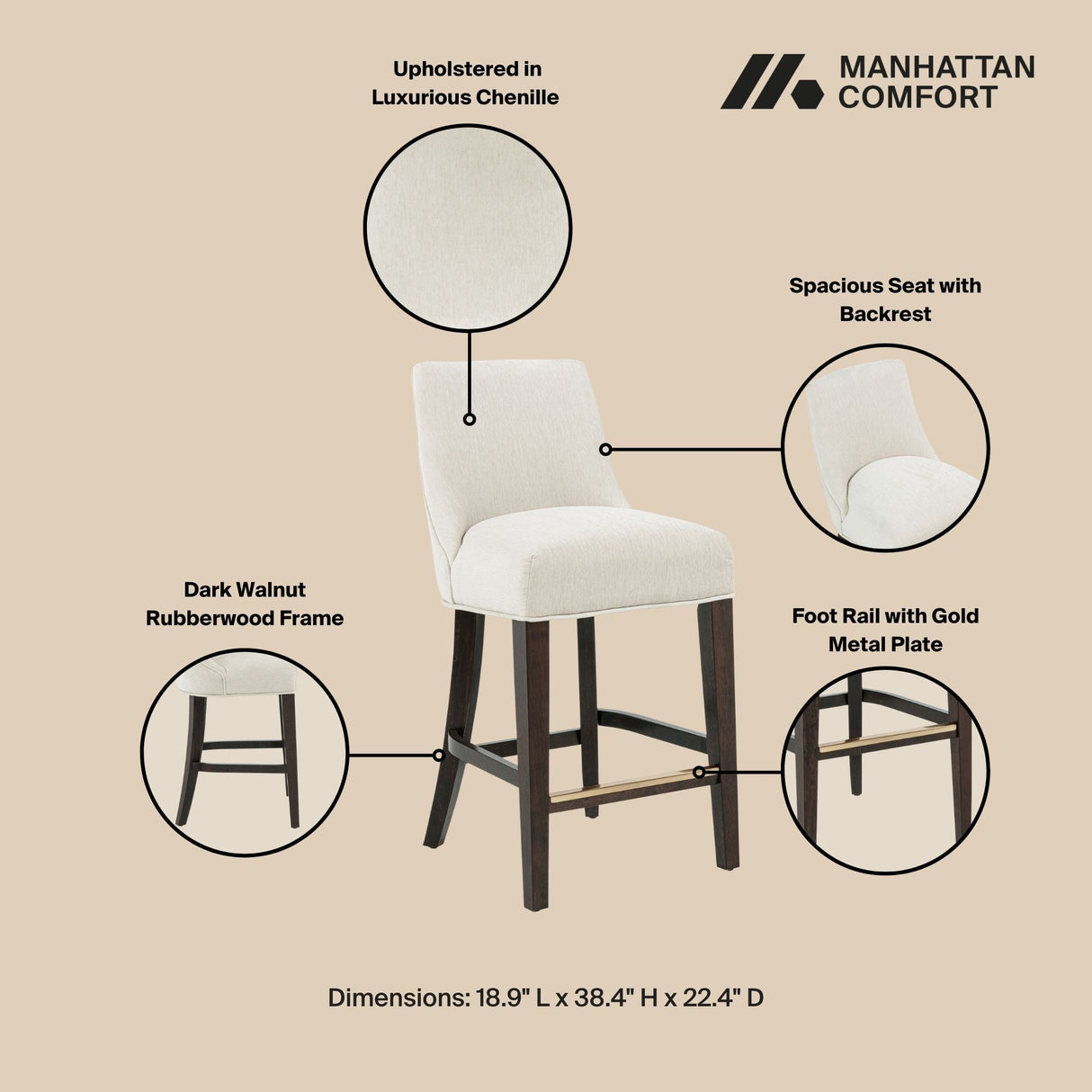 Beever - Counter Stool