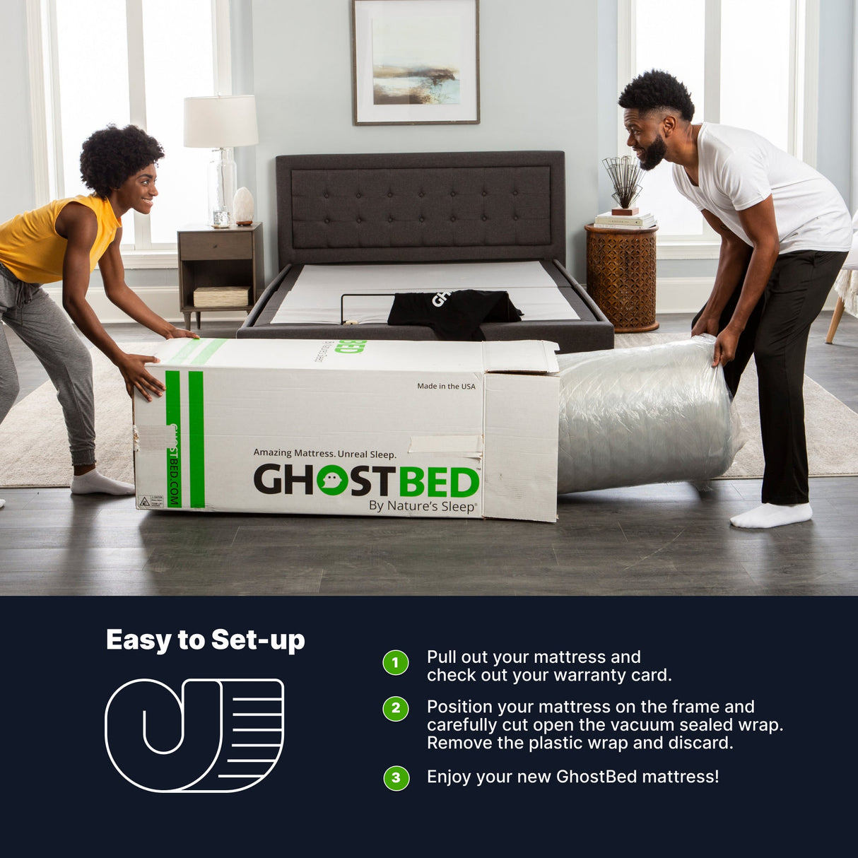 GhostBed Memory Foam Mattress