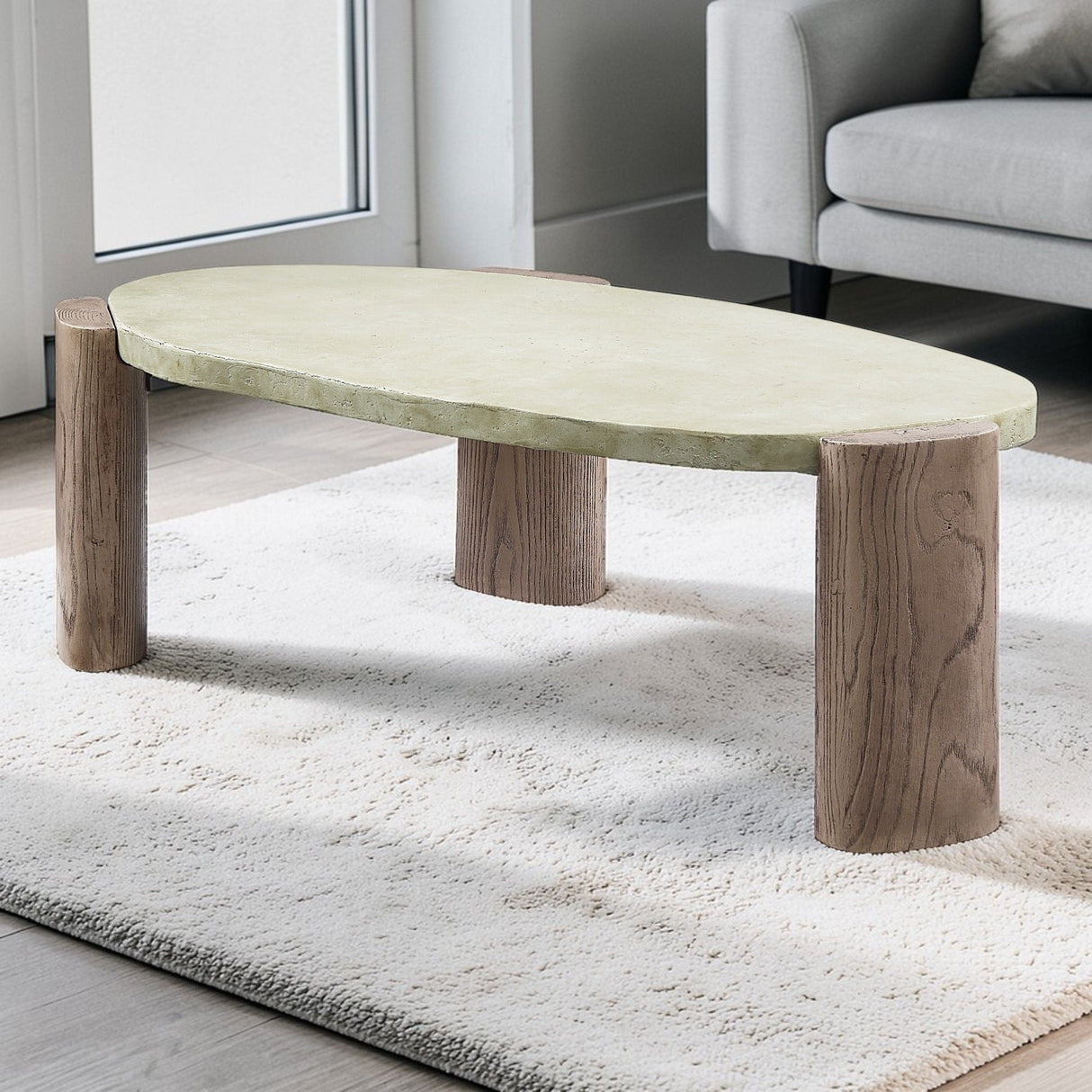 Dayana Coffee Table - Oak / Off White