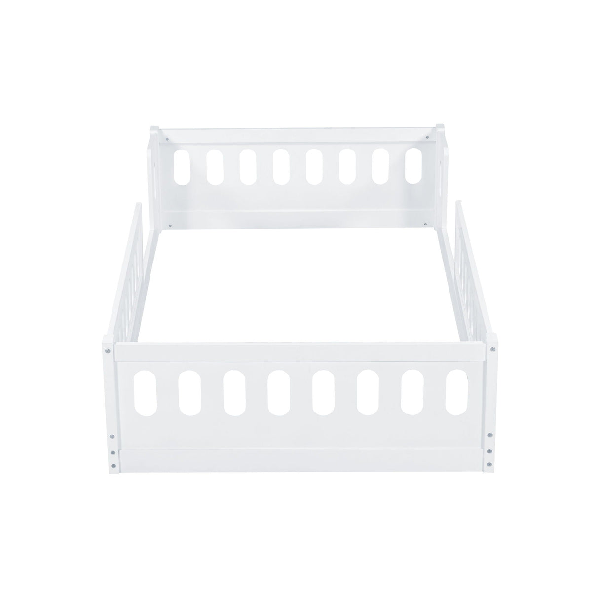 Platform Bed With Guardrail