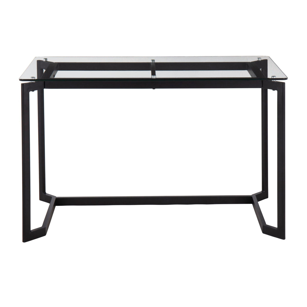 Masters - Modern Office Desk - Black / Clear