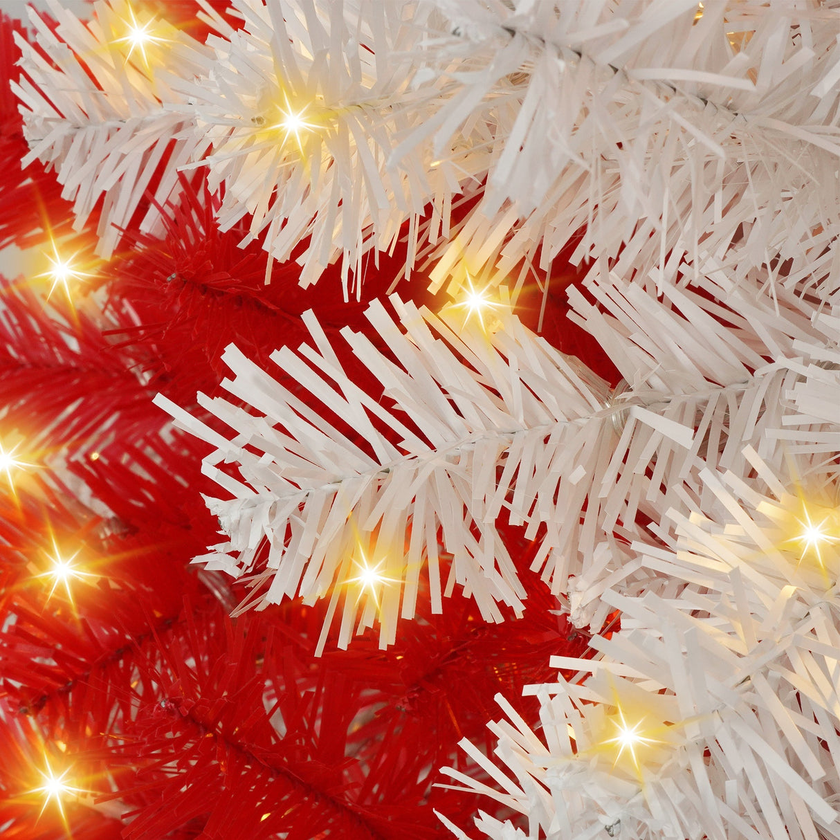 6-Foot Candy Cane Christmas Tree with 300 LED Lights