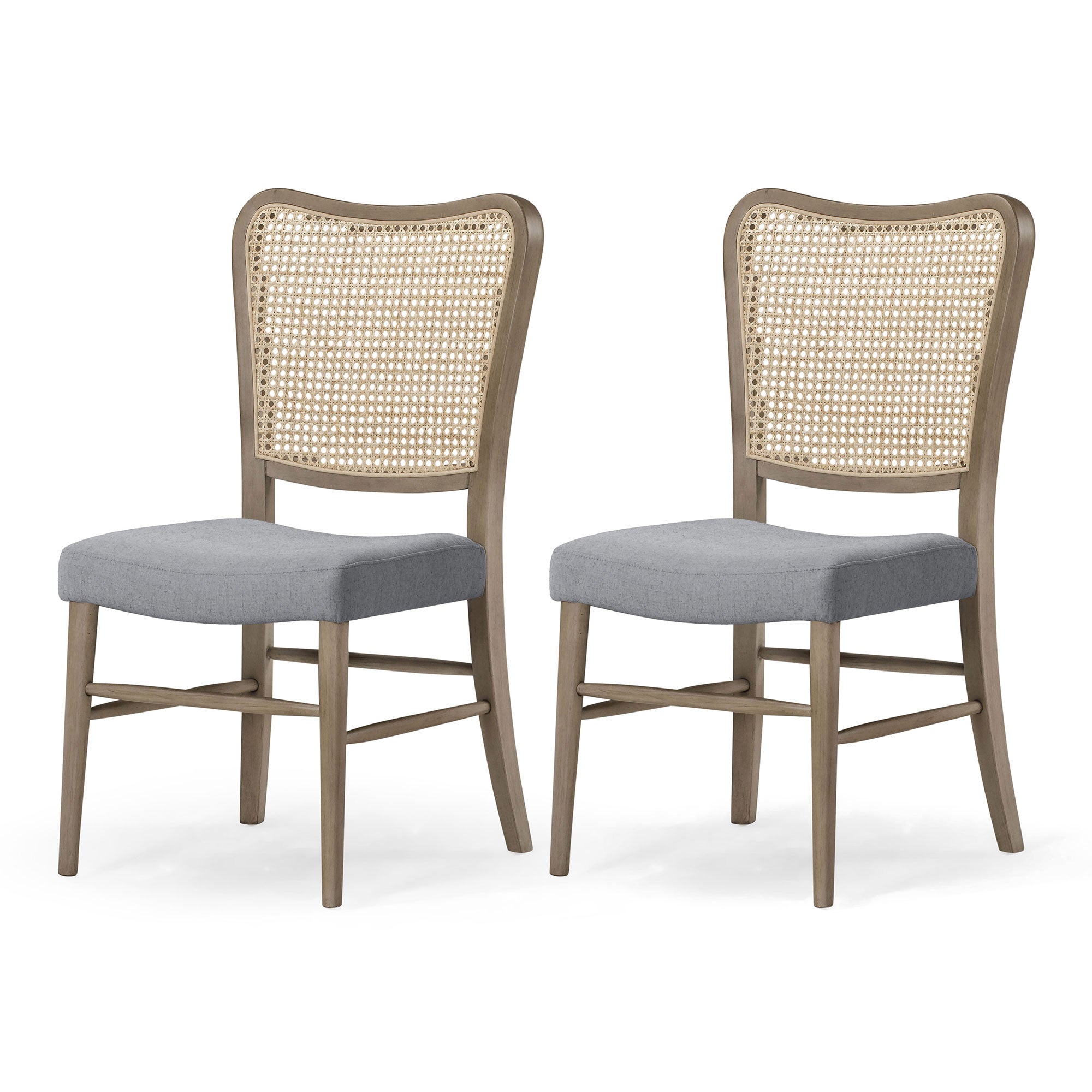 Maven-Lane-Vera-Wooden-Dining-Chair,-Antique-Grey-&-Slate-Linen-Fabric,-Set-of-2-Kitchen-&-Dining-Room-Chairs