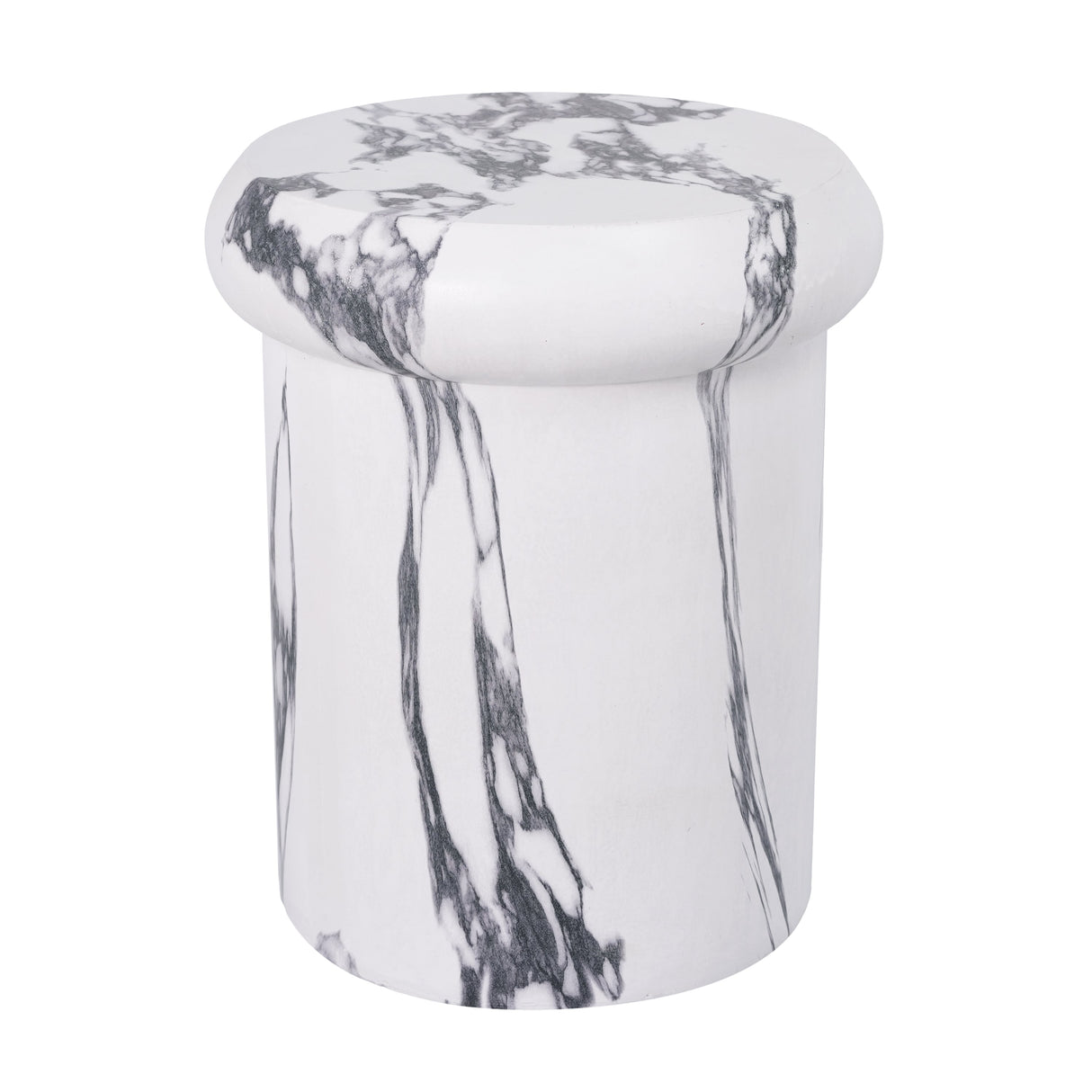18.11"H Sculptural MGO Side Table