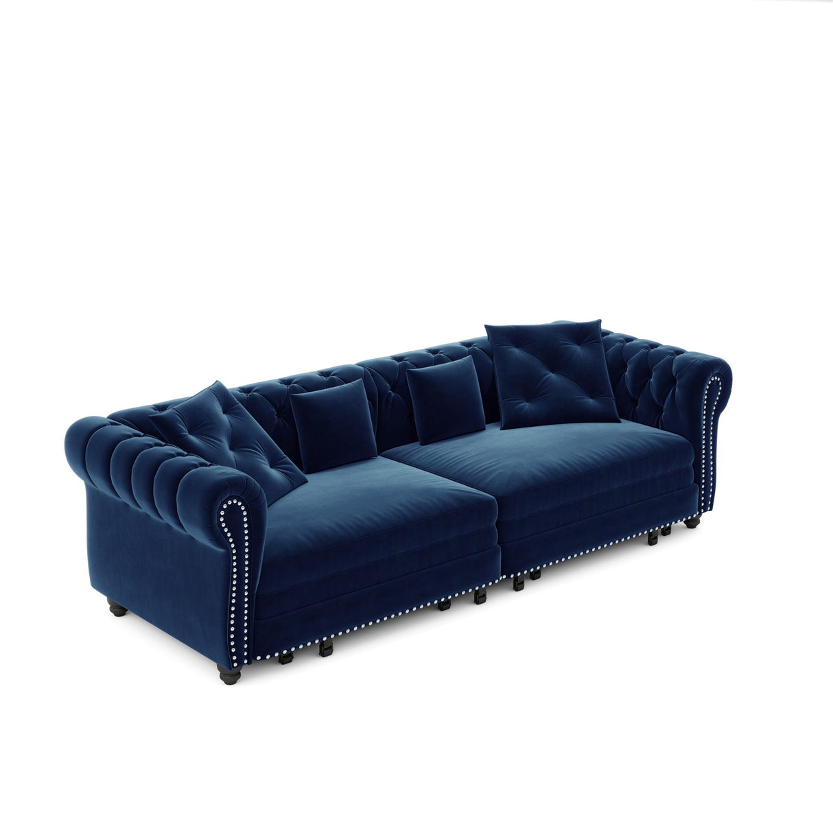 3 In 1 Pull Out Convertible Sleeper Sofa Bed, King Size, Chaise Lounge
