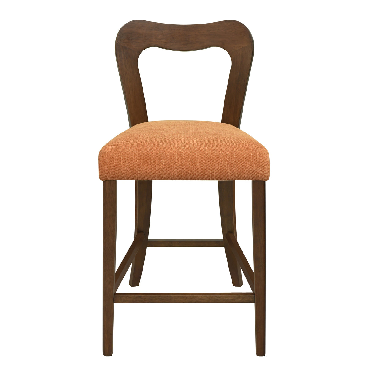 Counter Stool Without Arm (Walnut + Caramel) Set of 2
