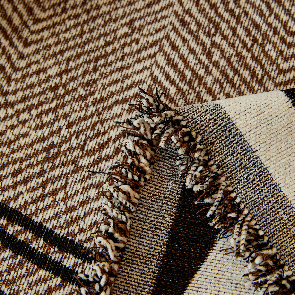 Reversible Herringbone Sofa Cover, 2-in-1 Classic British Throw Blanket for Couch