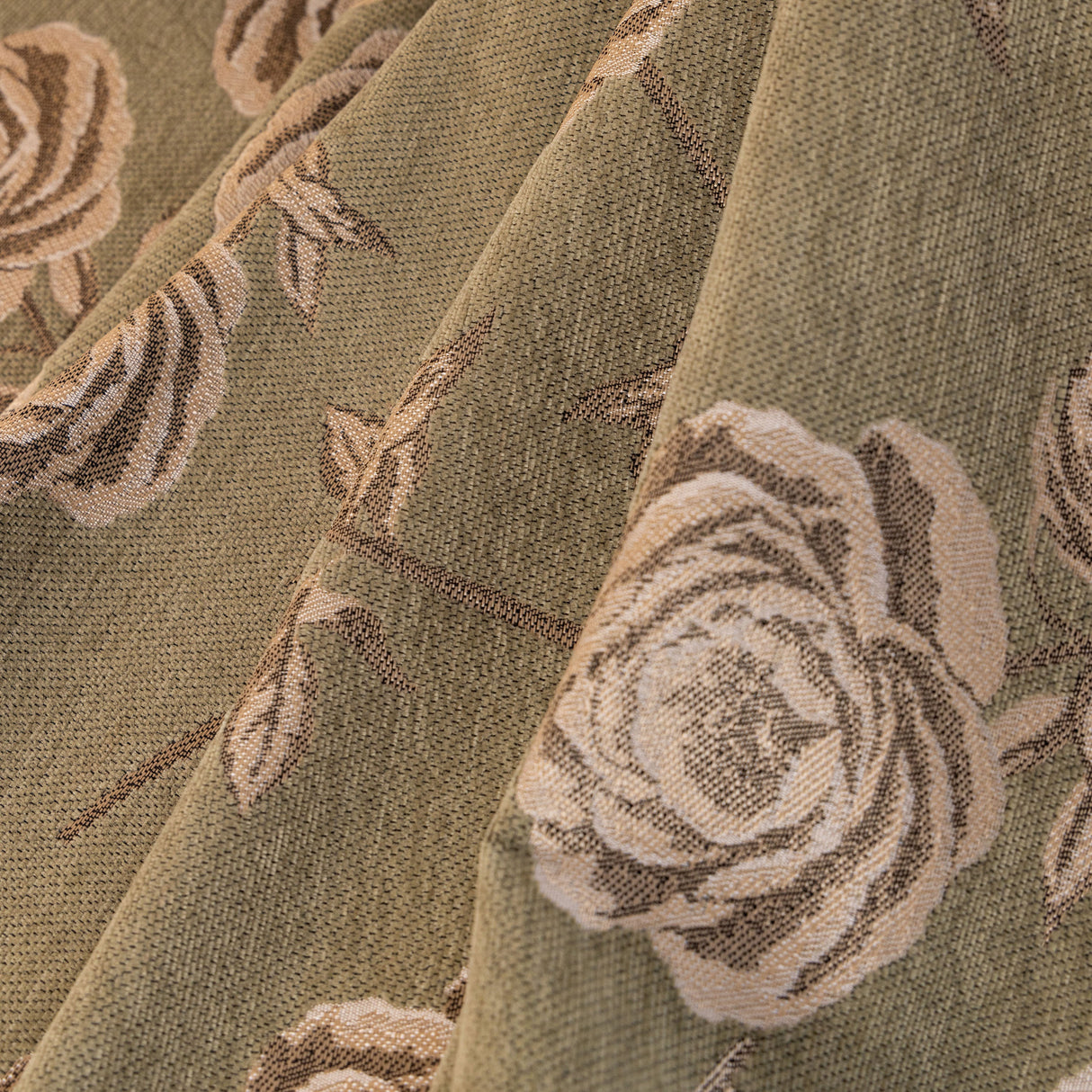 French Country Floral Sofa Cover with Ruffled Skirt, Farmhouse Decor for Living Room