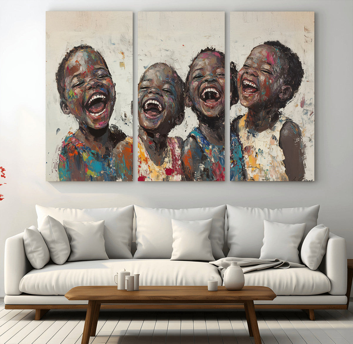 Shai Yossef Print - Joyful Childhood Canvas Wall Art -