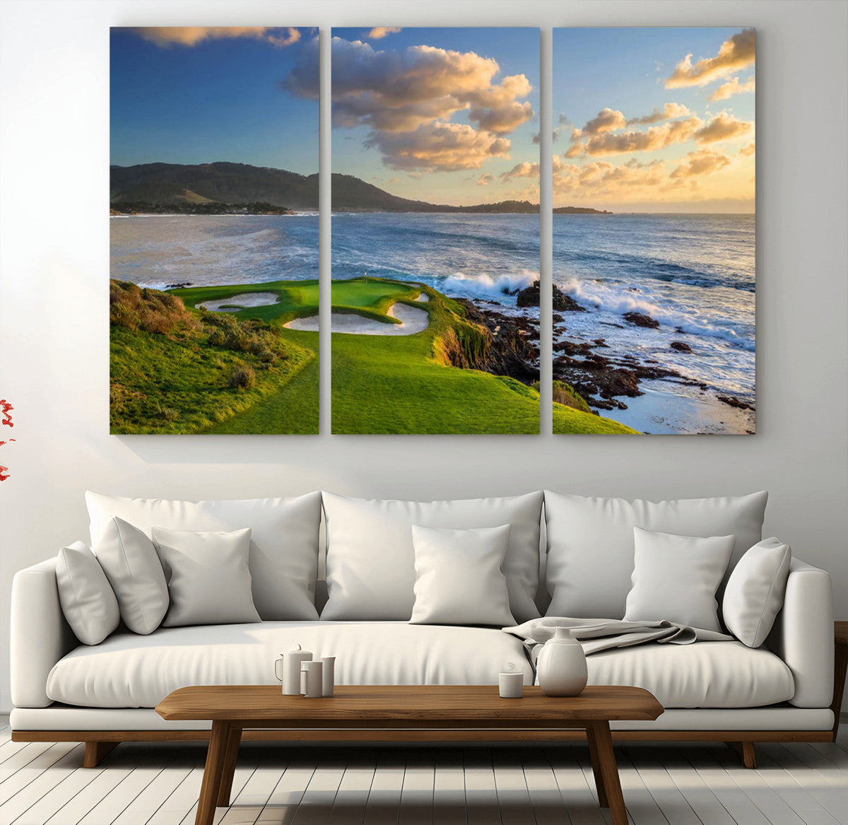 Pebble Beach Golf Links Wall Art Canvas Print – Iconic