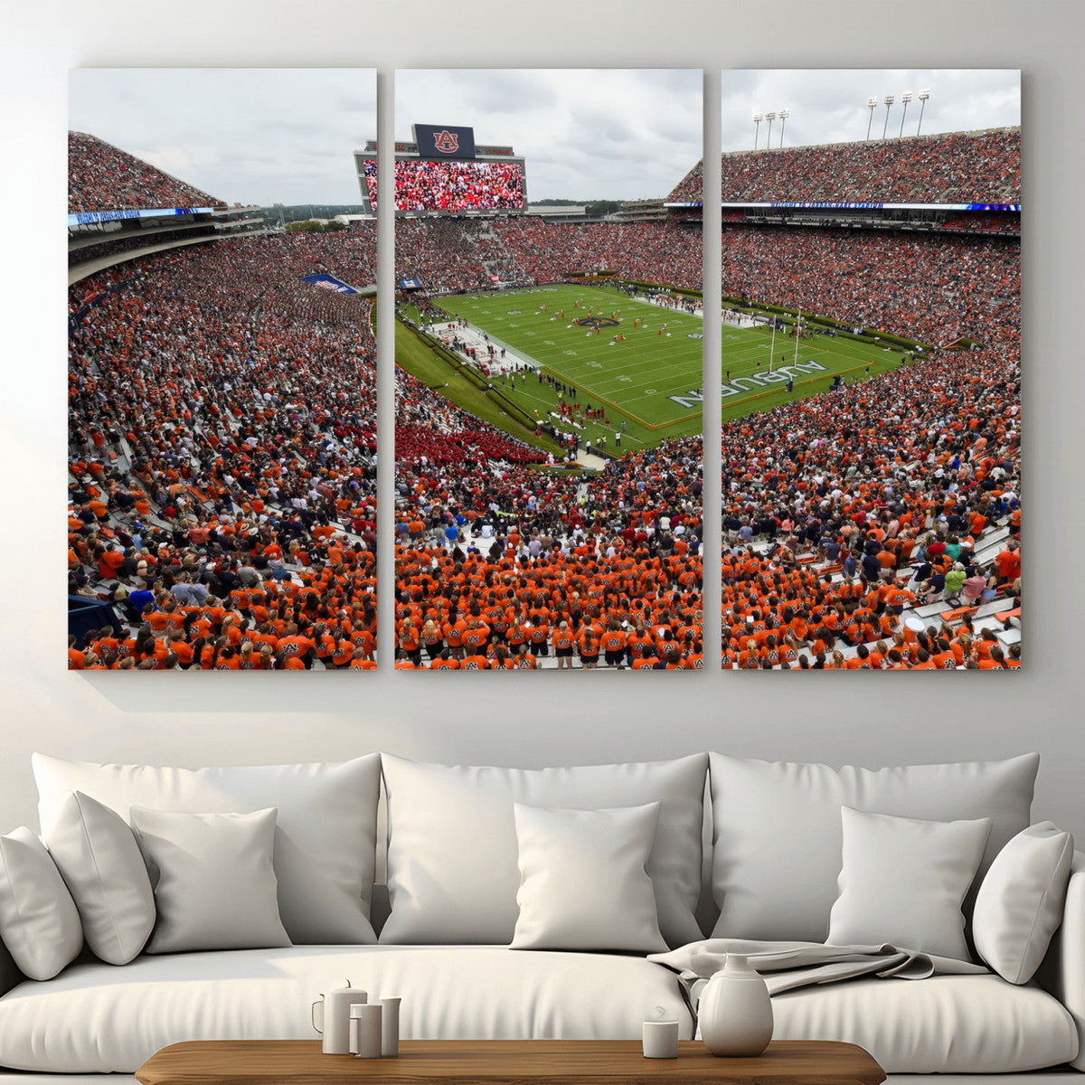 Jordan-Hare Stadium Wall Art Canvas Print, College Sports