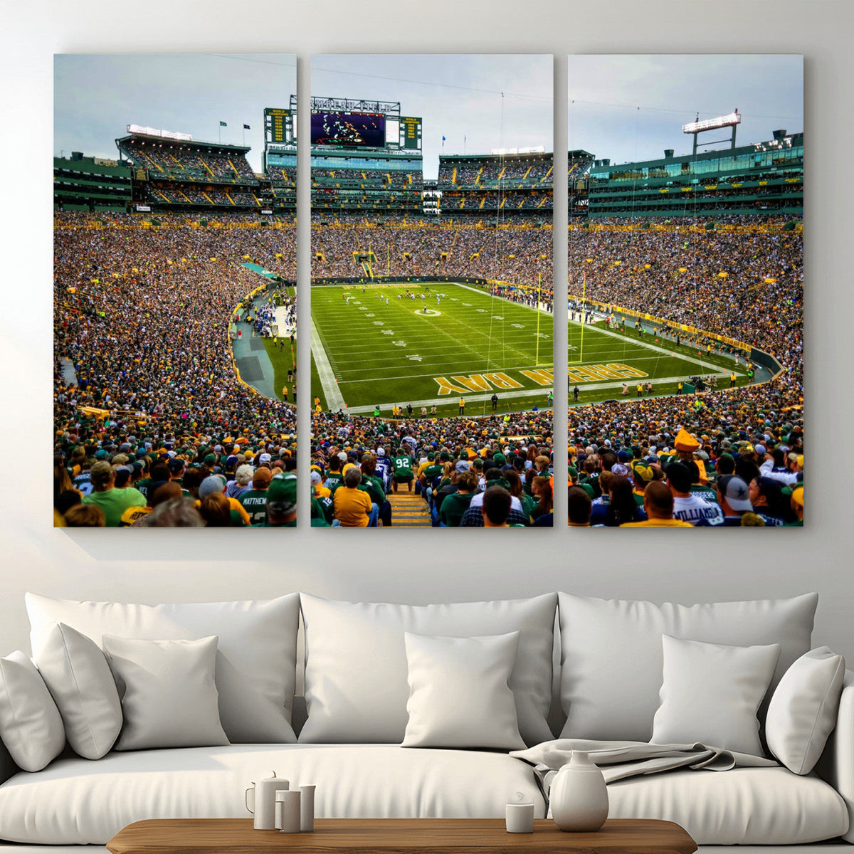 Green Bay Packers Lambeau Field Stadium Wall Art Canvas