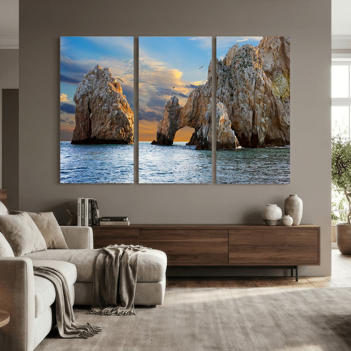 The Arch Cabo San Lucas Ocean Arch Wall Art Canvas Print,