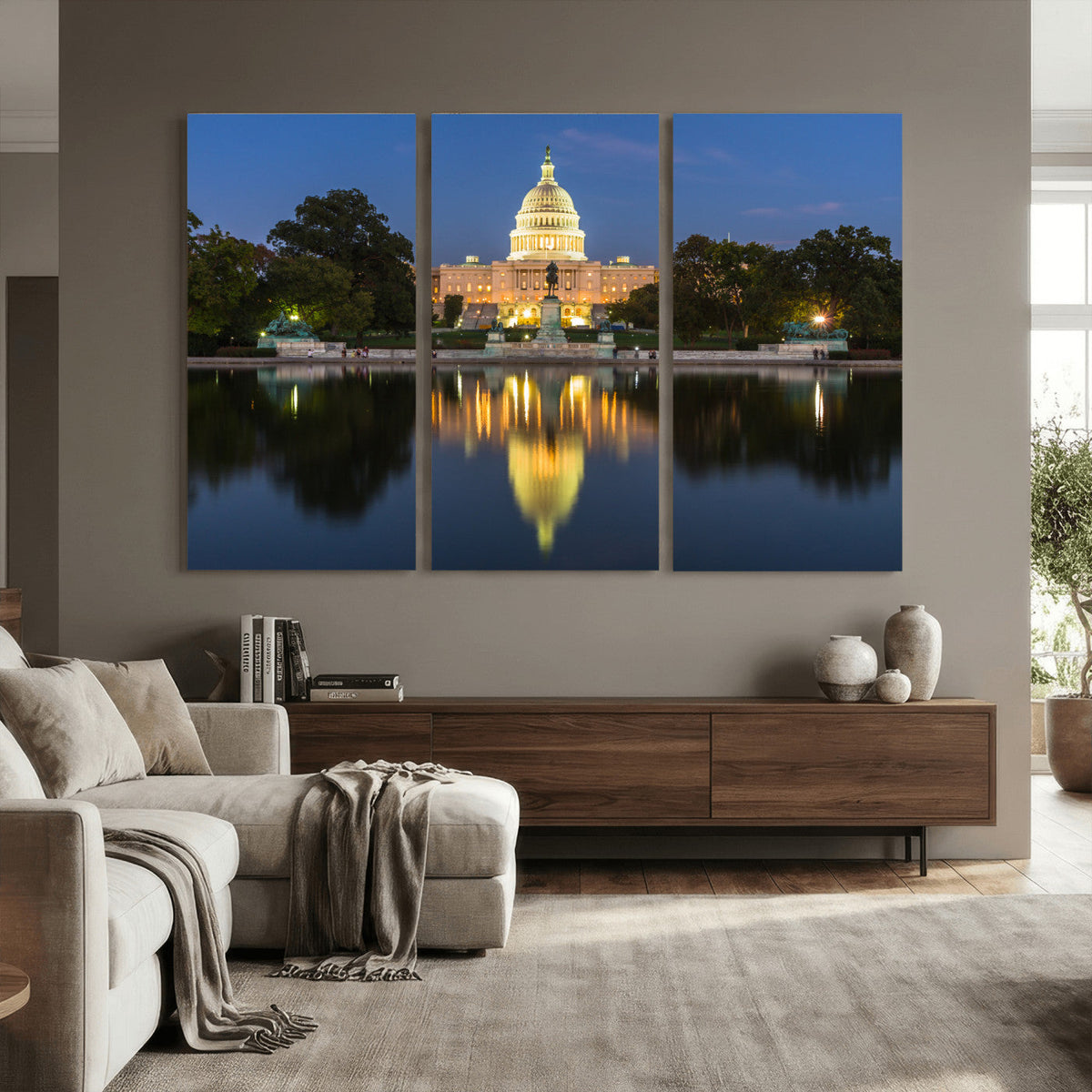 US Capitol Building Wall Art Canvas Print – Washington DC