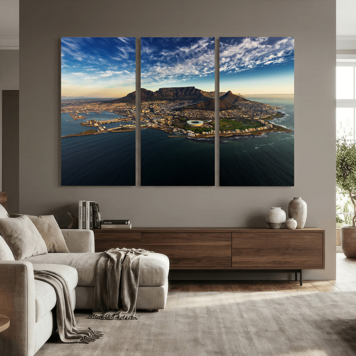 Cape Town Skyline Wall Art Canvas Print – Table Mountain