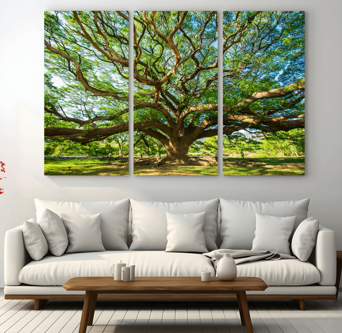 Majestic Oak Tree Wall Art – Serene Nature Canvas Print with