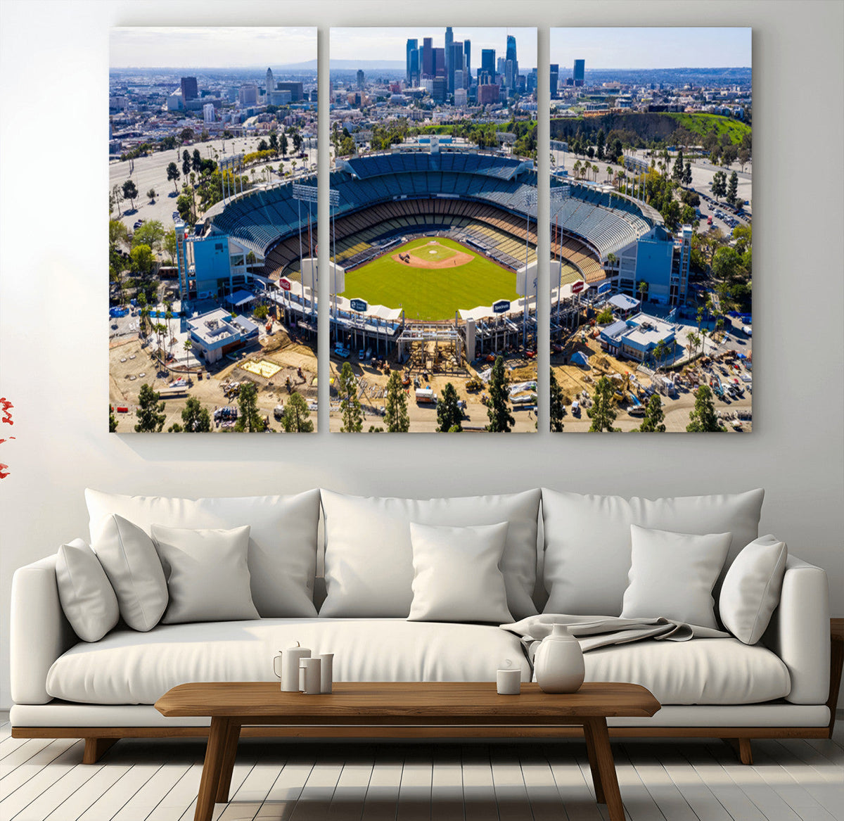 Los Angeles Dodgers Dodger Stadium Wall Art Canvas Print -