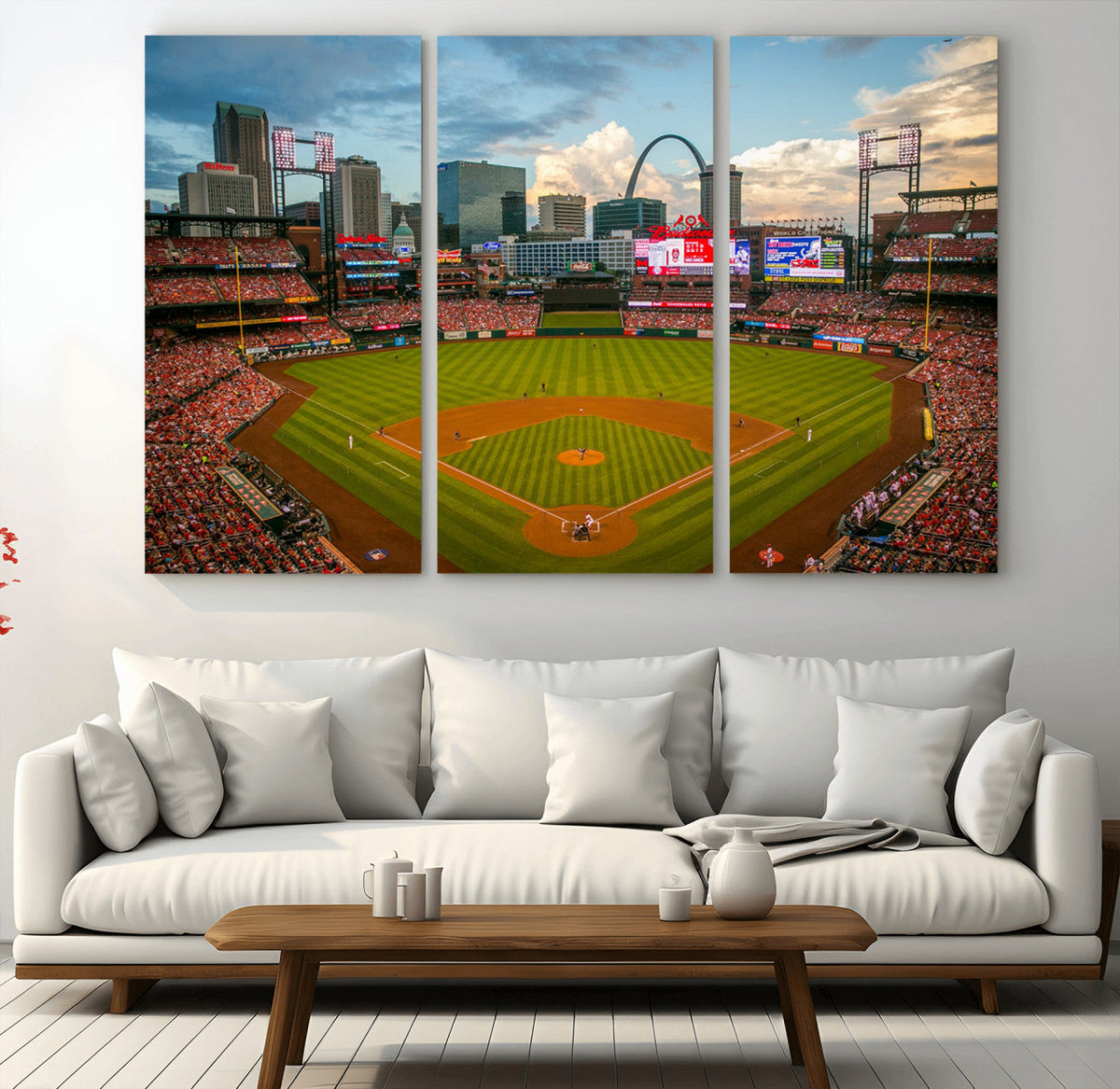 St. Louis Cardinals Baseball Team Print - Busch Stadium Wall