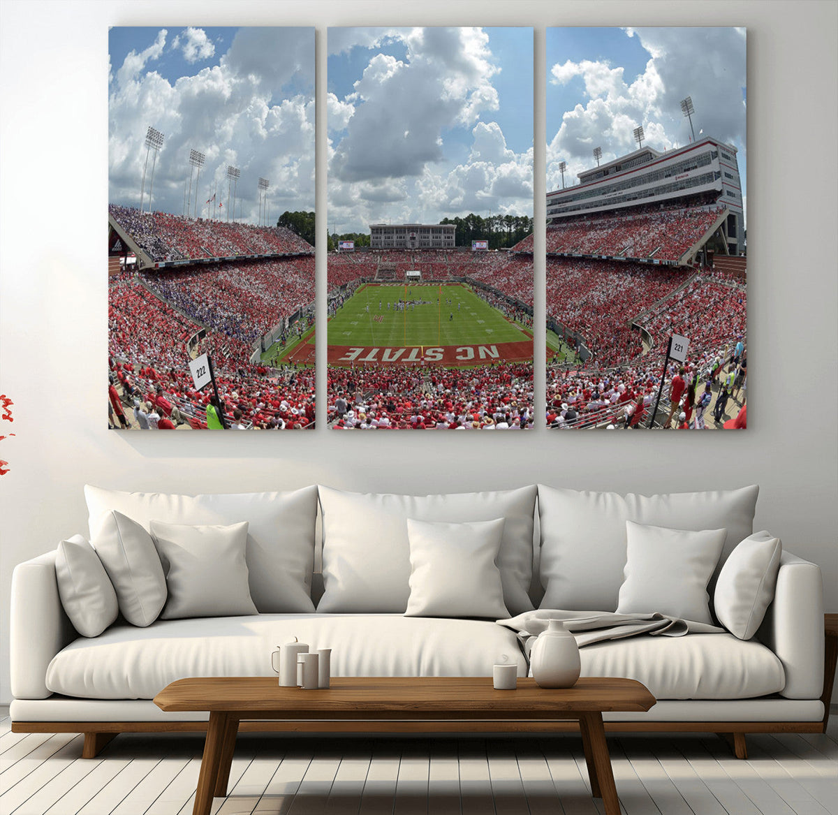 NC State Wolfpack Football Team Print Canvas- Raleigh