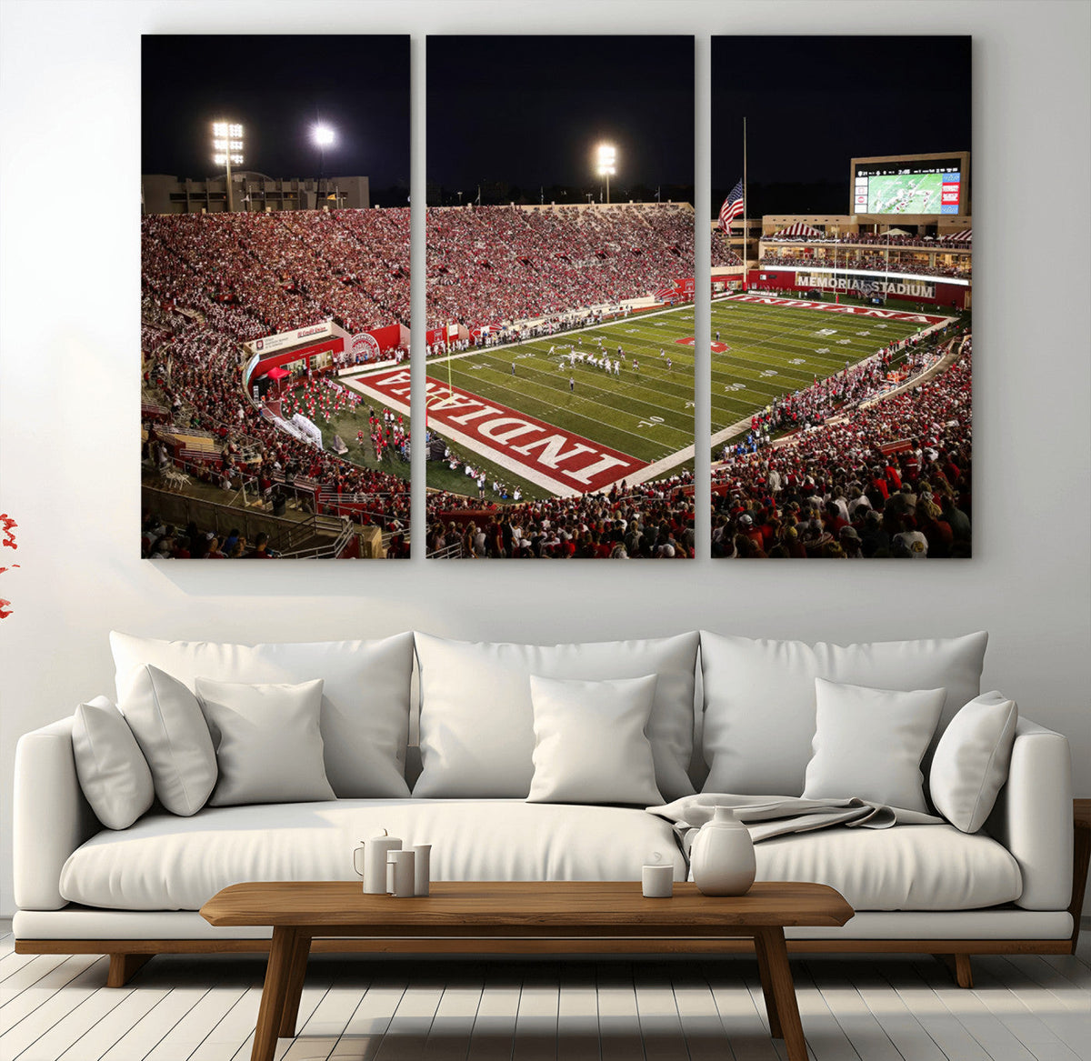 Indiana University Hoosiers Football Team Print Canvas -