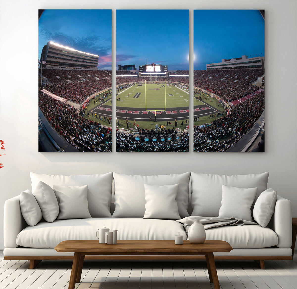 Texas Tech Red Raiders Canvas, Framed Football Team Print -