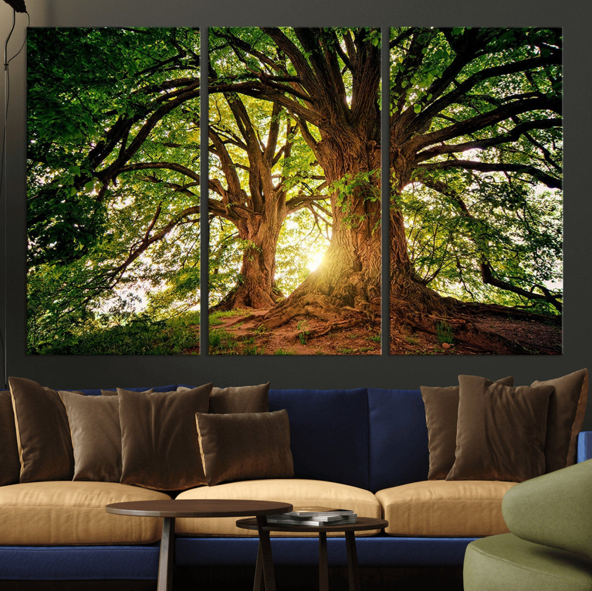 Majestic Ancient Tree Wall Art, NatureCanvas Print, Woodland