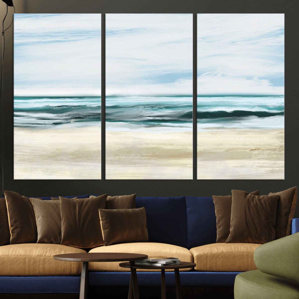 Ocean Abstract Wall Art Canvas Print