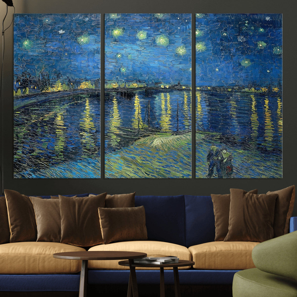 Vincent van Gogh Starry Night over the Rhone Abstract Wall