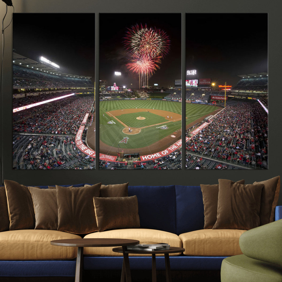 Fireworks at Angel Stadium – Los Angeles Angels Canvas