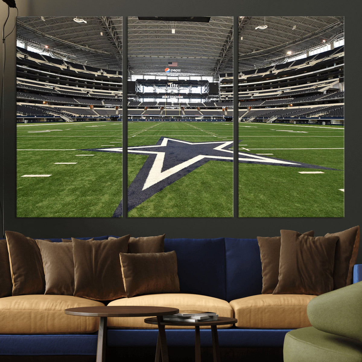 Dallas Cowboys Football Team Print - Arlington AT&T Stadium