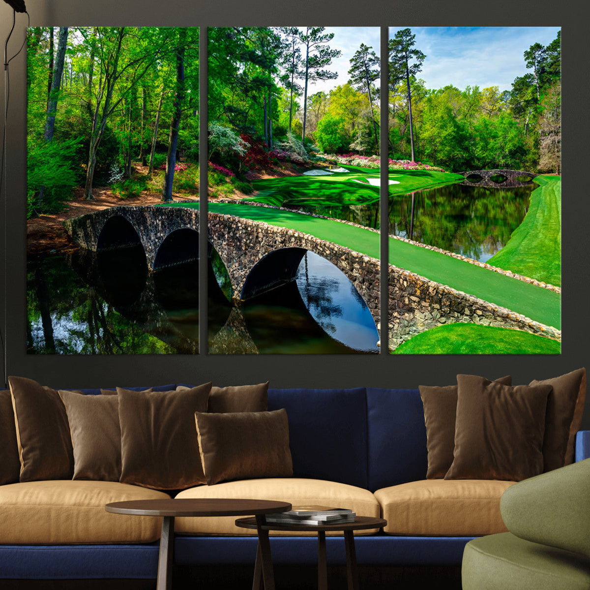 Augusta National Golf Club Wall Art - Panoramic Bridge &