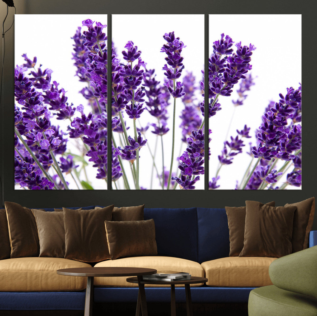 Lavender Flower Wall Art Canvas Print