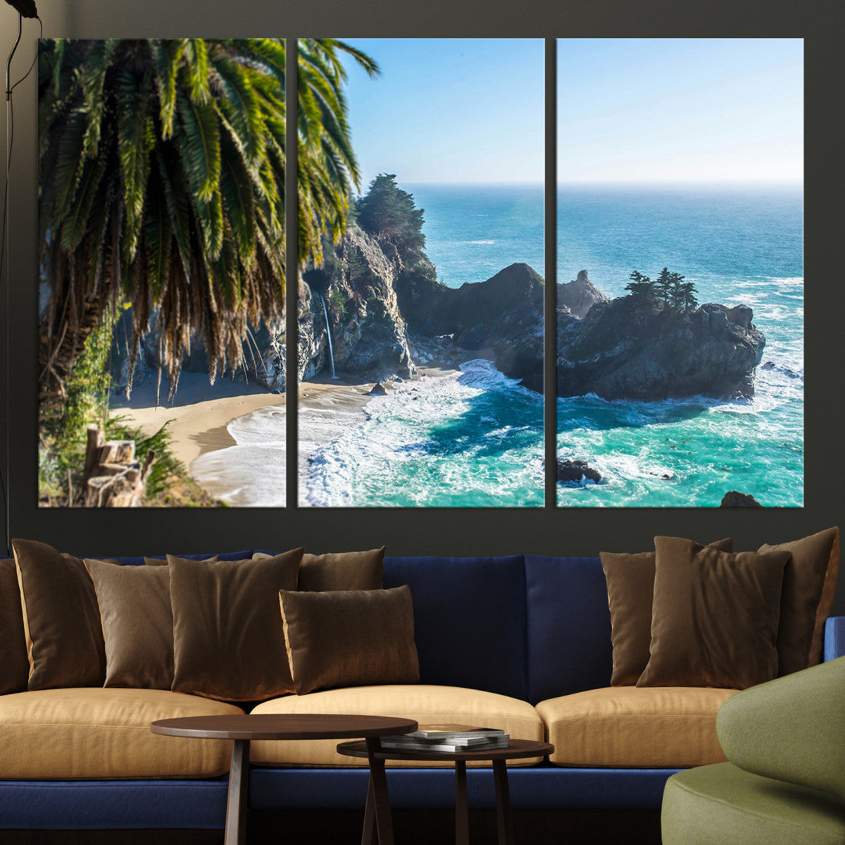 Big Sur Wall Art Canvas Print – Framed California Coastline