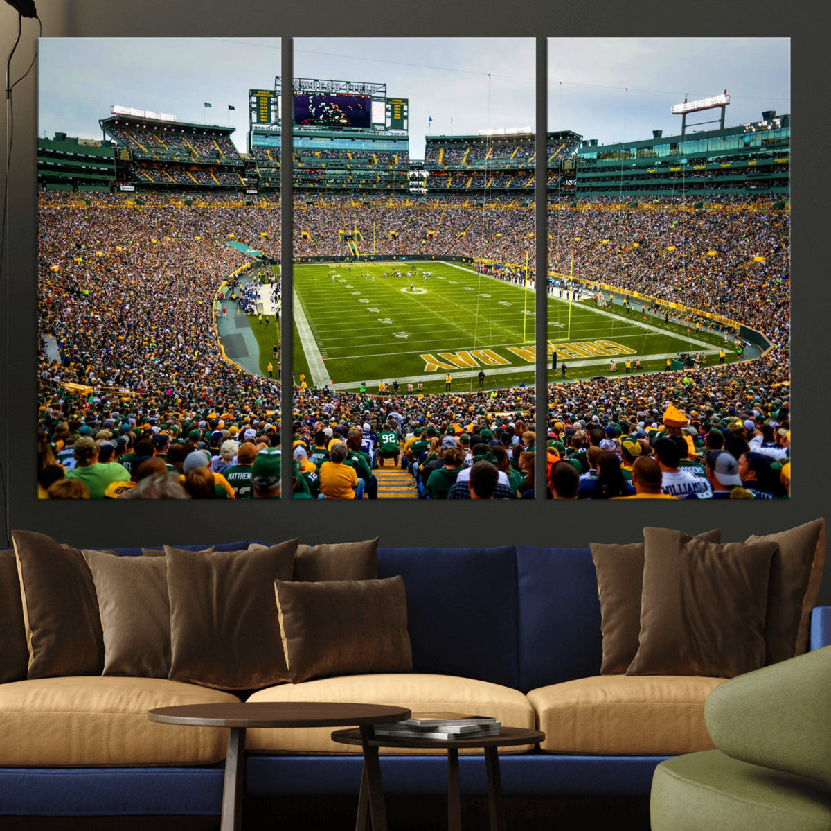 Green Bay Packers Lambeau Field Stadium Wall Art Canvas