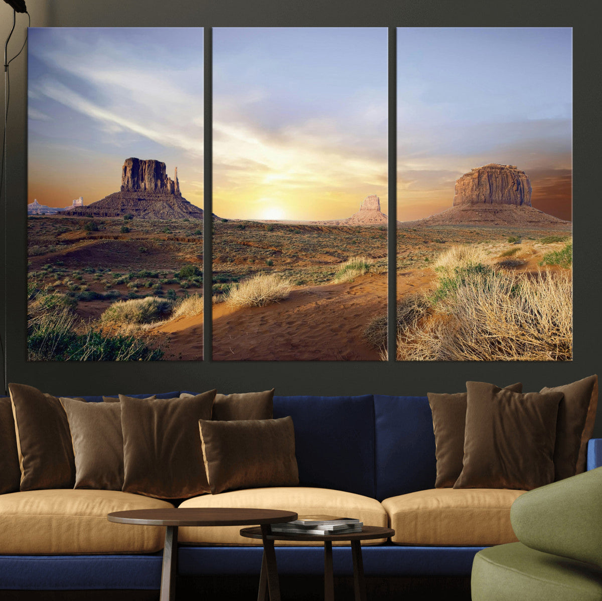 Monument Valley Desert Wall Art Canvas Print, Southwest